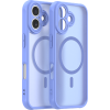 Θήκη iPhone 16 Techsuit HaloFrost II MagSafe Σκληρή Ημιδιάφανη με MagSafe - Sky Blue (5949419326019)