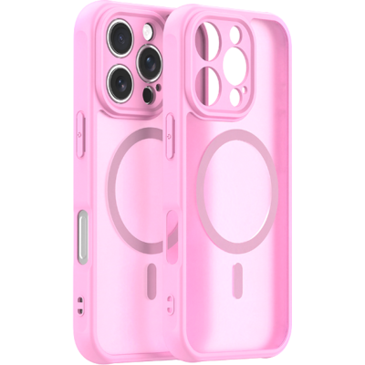 Θήκη iPhone 16 Pro Techsuit HaloFrost II MagSafe Σκληρή Ημιδιάφανη με MagSafe - Pink (5949419325944)