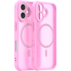 Θήκη iPhone 17 Techsuit HaloFrost II MagSafe Σκληρή Ημιδιάφανη με MagSafe - Pink (5949419338401)