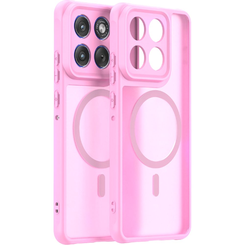 Θήκη Motorola Edge 70 Techsuit HaloFrost II MagSafe Σκληρή Ημιδιάφανη με MagSafe - Pink (5949419348486)
