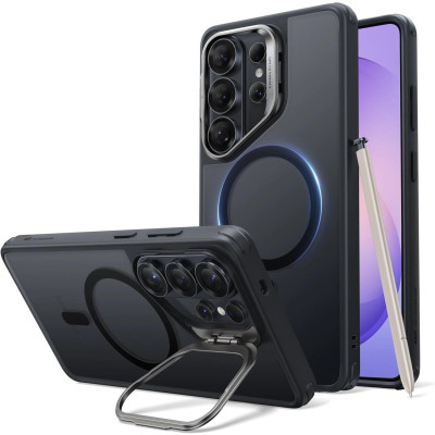 Θήκη Samsung Galaxy S26 Ultra ESR Classic Hybrid Magnetic with Stash Stand Ανθεκτική με MagSafe & Kickstand - Frosted Black (4894240295830)