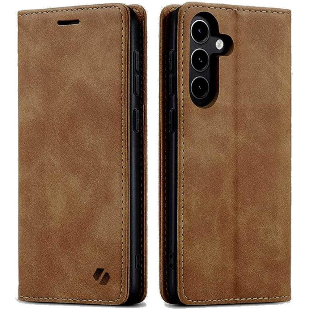 Θήκη Samsung Galaxy S26 Plus Spacecase Wallet Πορτοφόλι - Light Brown (5905719139964)