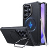 Θήκη Samsung Galaxy S26 Ultra ESR Cyber Tough Magnetic with Stash Stand Ανθεκτική με MagSafe & Kickstand - Black (4894240295816)