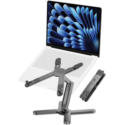 Βάση Στήριξης Tech-Protect ULS200 Universal Stand Ρυθμιζόμενη Βάση Αλουμινίου για Laptop έως 16" - Grey (5906302309870)