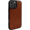 Θήκη iPhone 16 Pro Max iCarer Leather TPU Back Cover Δερμάτινη με TPU Bumper & MagSafe - Retro Brown (WMI16250901-SN)