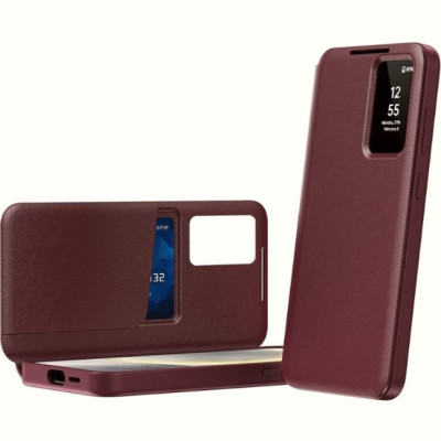 Θήκη Samsung Galaxy S25 Edge Techsuit SmartView Series Flip με Ενεργό Πορτάκι - Red (5949419302723)