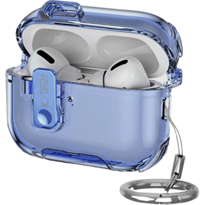 Θήκη AirPods Pro 3rd Gen Tech-Protect Bounce Pro Σκληρή με Ενσωματωμένη Βάση για Smartphones - Mist Blue (5906302392728)