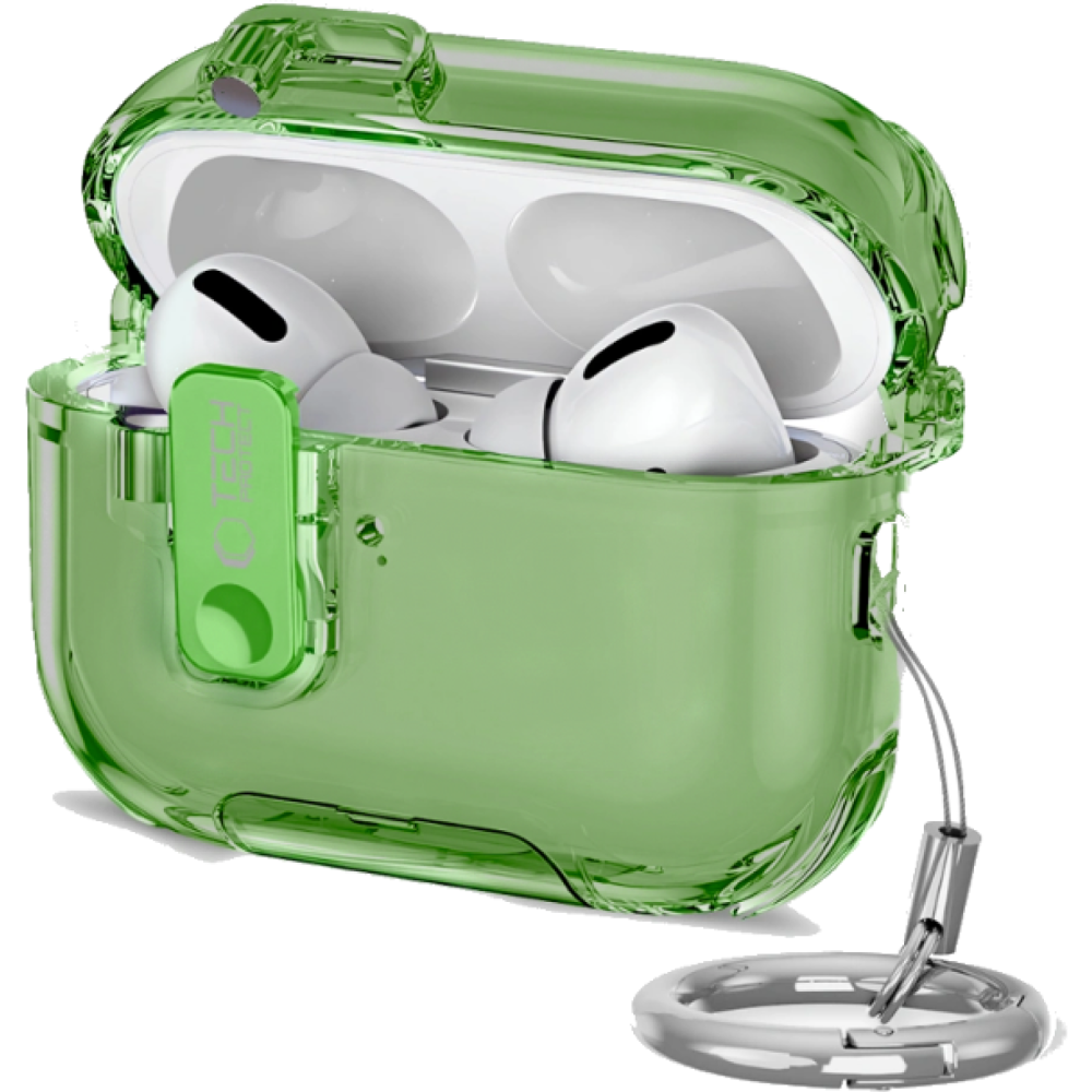 Θήκη AirPods Pro 3rd Gen Tech-Protect Bounce Pro Σκληρή με Ενσωματωμένη Βάση για Smartphones - Matcha Green (5906302392742)