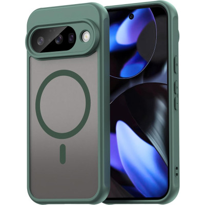 Θήκη Google Pixel 10 Techsuit HaloFrost II MagSafe Σκληρή Ημιδιάφανη με MagSafe - Green (5949419295803)