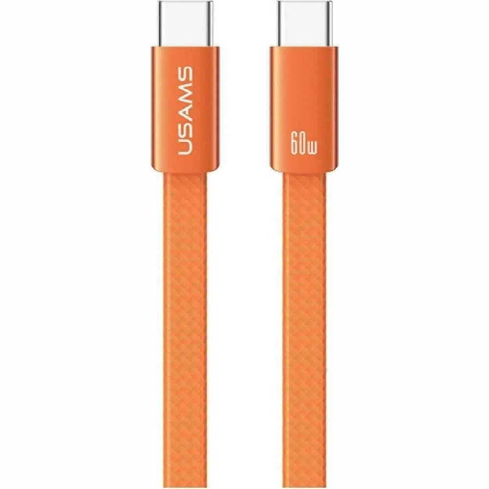 Καλώδιο Type-C Usams SJ783 U96 σε Type-C για Γρήγορη Φόρτιση & Μεταφορά Δεδομένων 120cm 60W - Orange (6958444997483)