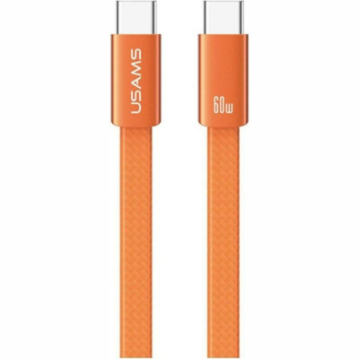 Καλώδιο Type-C Usams SJ783 U96 σε Type-C για Γρήγορη Φόρτιση & Μεταφορά Δεδομένων 120cm 60W - Orange (6958444997483)