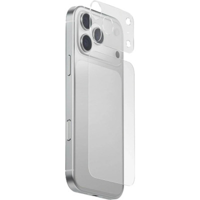 Σετ Προστασίας Κάμερας & Πλάτης iPhone 17 Pro Uniq Optix AeroShield Plus από Mατ PC & Μεμβράνη PET - Transparent (UNIQ-IP6.3P(2025)-AERSPCMPFCLR)