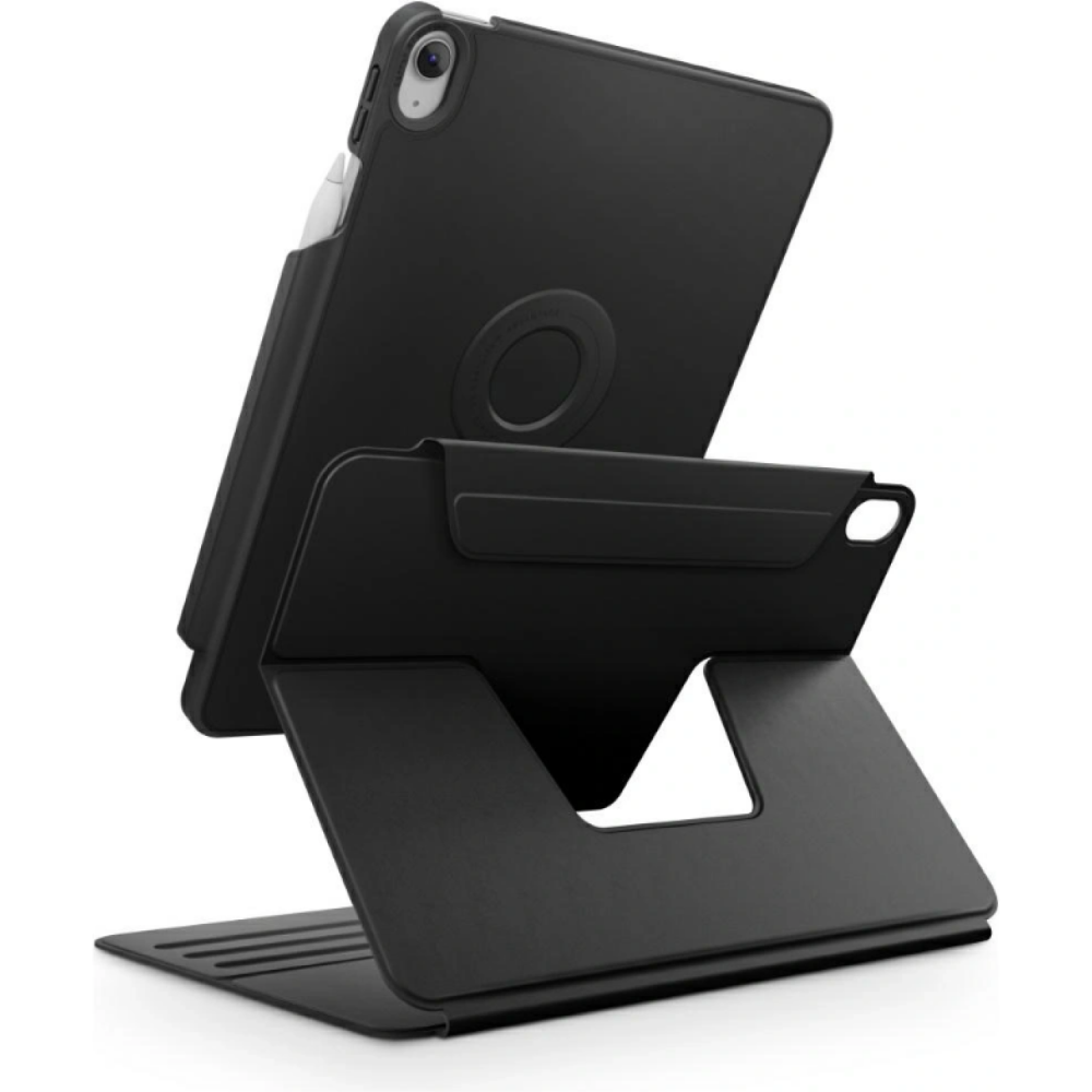 Θήκη iPad (A16) 11th Gen. 2025 11" / 10th Gen. 2022 10.9" Uniq Rovus SnapMount Περιστρεφόμενη & Αποσπώμενη με Υποδοχή Apple Pencil & Μαγνητική Πλάκα - Dallas Black (UNIQ-PDP11G(A16)-ROVSNDBLK)