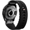 Λουράκι Garmin Watch 22mm Uniq Fluo από Αδιάβροχη Σιλικόνη & Ανοξείδωτο Ατσάλι - Midnight Black (UNIQ-22MM-FLUOMBLK)