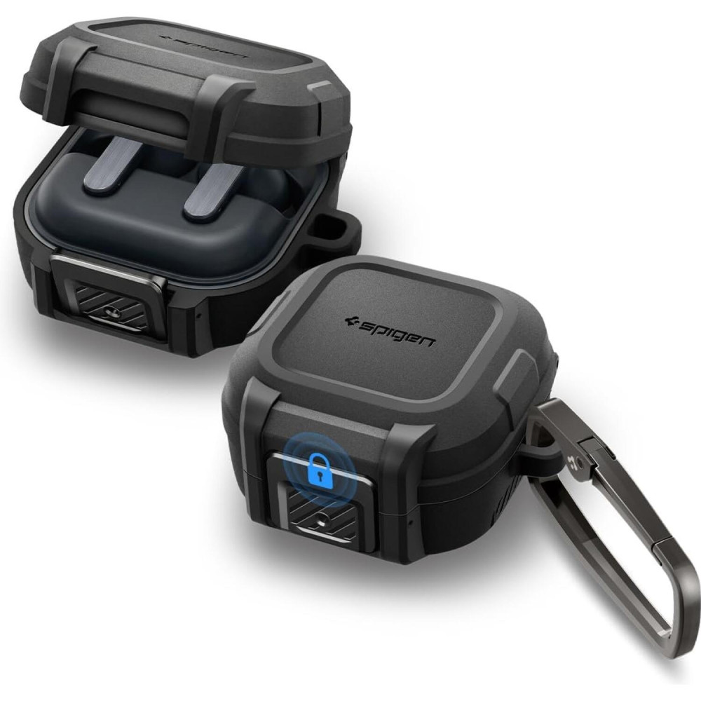 Θήκη Samsung Galaxy Buds 4 / 4 Pro Spigen Lock Fit Σκληρή - Matte Black (ACS11202)