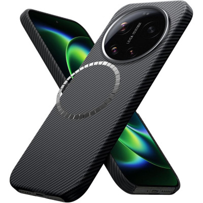 Θήκη Xiaomi 17 Ultra Techsuit Aramid Fiber Σκληρή με MagSafe 1mm 600D Kevlar - Black (5949419361980)