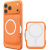 Universal Θήκη Spigen Tintap Magfit Plus Σκληρό MagSafe Πορτοφόλι για Κάρτες - Orange (AFA11380)