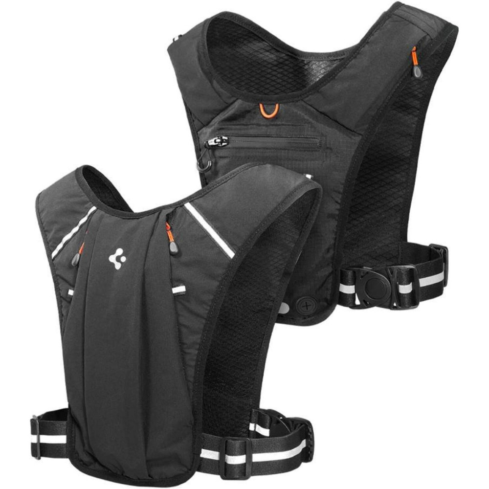 Γιλέκο Τρεξίματος Spigen A720 Dynamic Shield Running Vest Ανακλαστικό για Smartphones / Κινητά έως 6.9" M-L - Black (AMP07603)