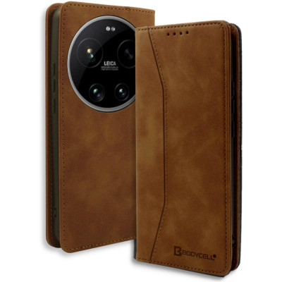 Θήκη Xiaomi 17 Ultra Bodycell Book Case Πορτοφόλι - Brown (5206015086120)