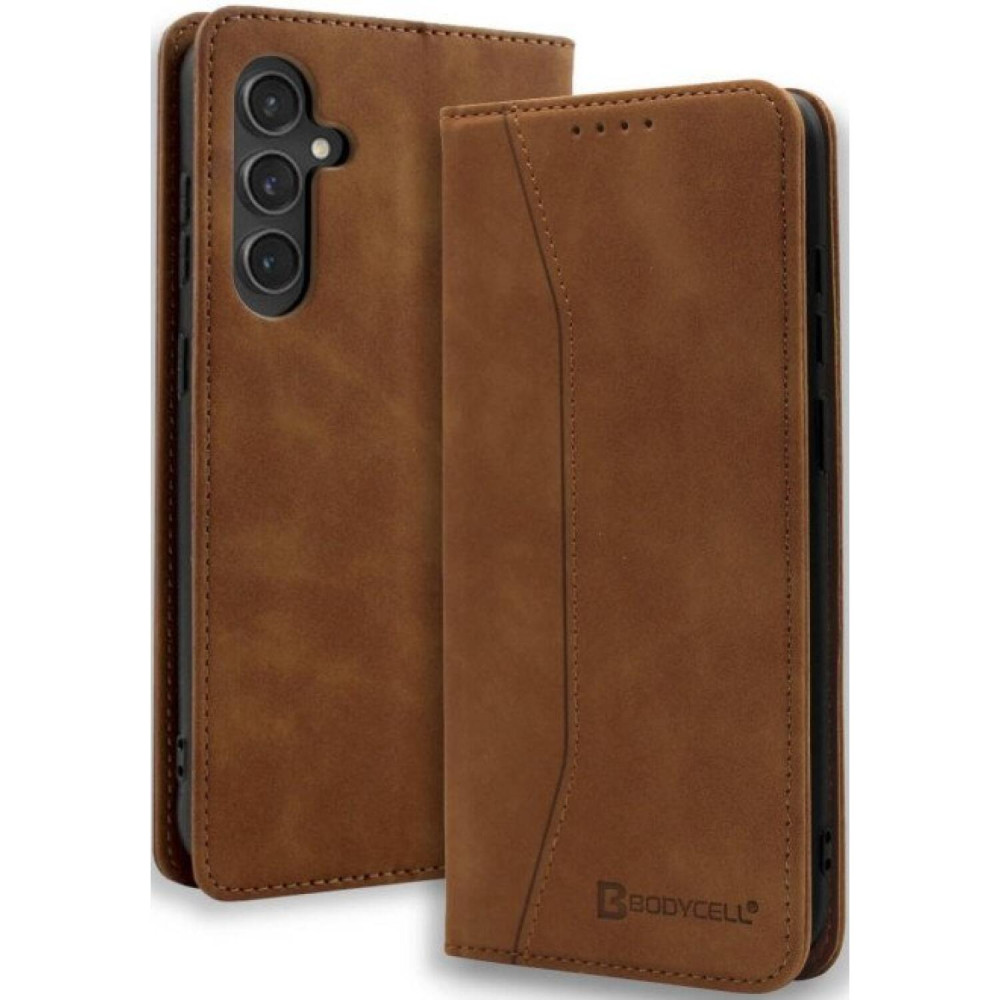 Θήκη Samsung Galaxy A57 Bodycell Book Case Πορτοφόλι - Brown (5206015085642)