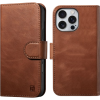 Θήκη iPhone 16 Pro Max iCarer Leather Detachable 2 in 1 Wallet Δερμάτινο Πορτοφόλι με RFID & MagSafe - Retro Brown (WMI16240722-SN)
