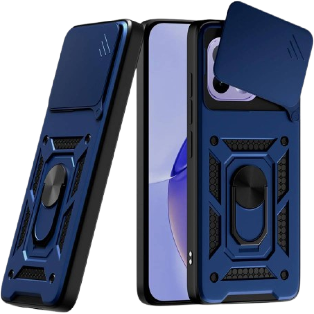 Θήκη Realme 16 Pro Techsuit CamShield Ανθεκτική με Κάλυμμα για την Κάμερα & Μεταλλικό Ring Holder - Blue (5949419361744)