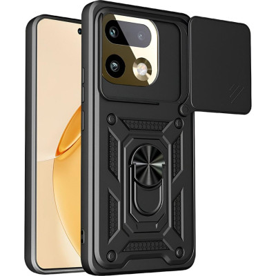 Θήκη Realme 16 Pro Plus Techsuit CamShield Ανθεκτική με Κάλυμμα για την Κάμερα & Μεταλλικό Ring Holder - Black (5949419361737)