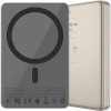 PowerBank Recci RPB-W36 με Πιστοποίηση CCC / CE & Ασύρματη Φόρτιση MagSafe 15W / 1 x Θύρα Type-C 20W 10.000mAh - Gold (6955482535448)