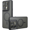 Θήκη Motorola Signature Techsuit PureFrost Σκληρή Ημιδιάφανη με MagSafe - Frosted Black (5949419357327)