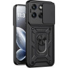 Θήκη Motorola Edge 70 Fusion Techsuit CamShield Ανθεκτική με Κάλυμμα για την Κάμερα & Μεταλλικό Ring Holder - Black (5949419363199)