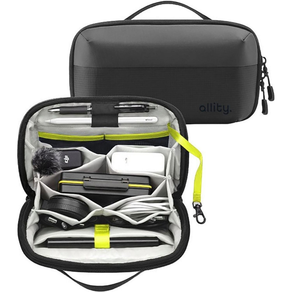 Θήκη Universal Allity ATB-100 Accessory Organizer Οργανωτής Αξεσουάρ με Υποδοχές για Κάρτες Μνήμης 2.4L - Black (5906667551068)