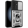 Θήκη Samsung Galaxy S26 Plus Bodycell Armor Slide Ανθεκτική με Κάλυμμα για την Κάμερα & Μεταλλικό Ring Holder - Silver (5206015086250)