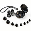 Ωτοασπίδες Tech-Protect QuietFit Earplugs Σιλικόνης Επαναχρησιμοποιούμενες με Θήκη & Λουράκι 4 Μεγέθη - Black (5906302339921)