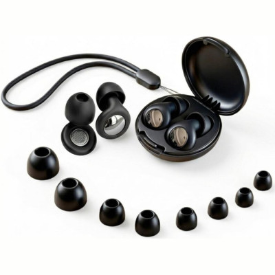 Ωτοασπίδες Tech-Protect QuietFit Earplugs Σιλικόνης Επαναχρησιμοποιούμενες με Θήκη & Λουράκι 4 Μεγέθη - Black (5906302339921)