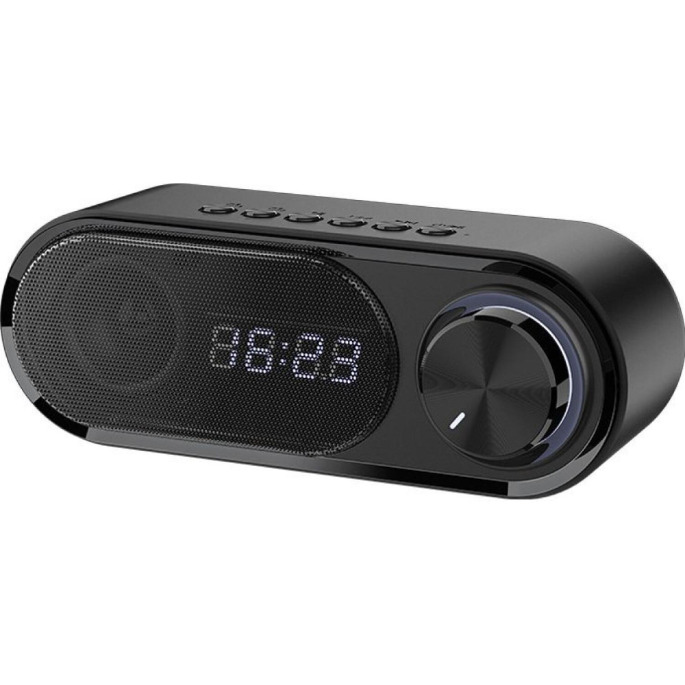 Ηχείο Recci Dynamic Island RSK-W41 Bluetooth Φορητό Ασύρματο με Ξυπνητήρι - Black (6955482528044)