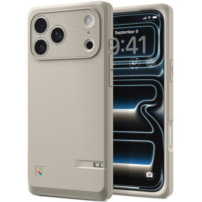 Θήκη iPhone 17 Pro Max Spigen Classic LS MagFit με MagSafe & Κάλυμμα για Camera Control - Stone (ACS10478)