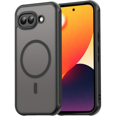 Θήκη Google Pixel 10a Techsuit HaloFrost II MagSafe Σκληρή Ημιδιάφανη με MagSafe - Black (5949419360594)