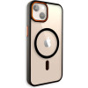 Θήκη iPhone 13 Bodycell DualTone Hybrid Case Διάφανη Σκληρή με MagSafe & TPU Bumper - Black (5206015086410)