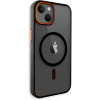 Θήκη iPhone 15 Bodycell DualTone Hybrid Case Διάφανη Σκληρή με MagSafe & TPU Bumper - Black (5206015086434)