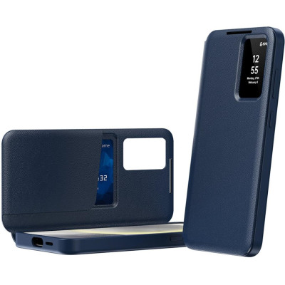 Θήκη Samsung Galaxy S25 Techsuit SmartView Series Flip με Ενεργό Πορτάκι - Blue (5949419302952)