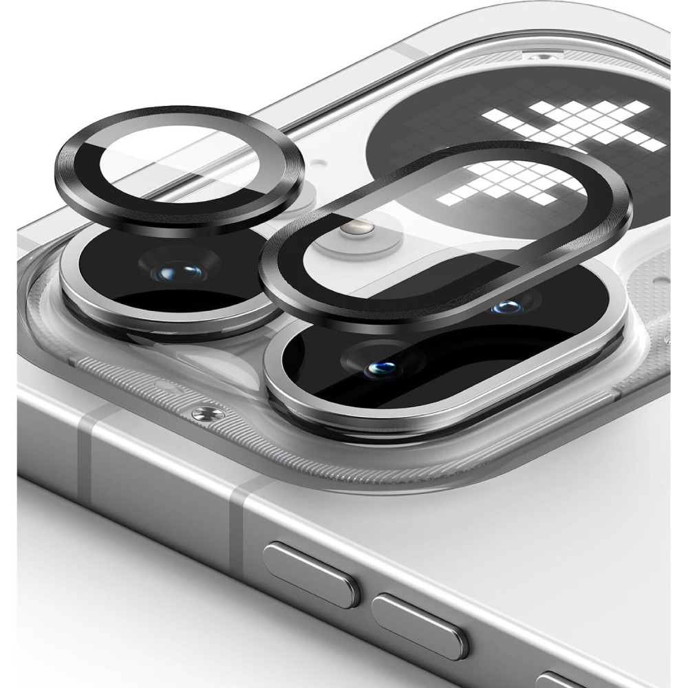Tempered Glass Nothing Phone 4a Pro Ringke Camera Lens Frame Glass Αντιχαρακτικό Γυαλί Προστασίας για Φακό Κάμερας 2 Τεμάχια - Black (8800328819047)