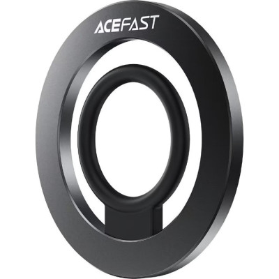 Βάση Στήριξης Acefast E35 Μαγνητικό MagSafe Phone Ring με Επιπλέον Αυτοκόλλητο Δακτύλιο MagSafe - Black (6974316285960)