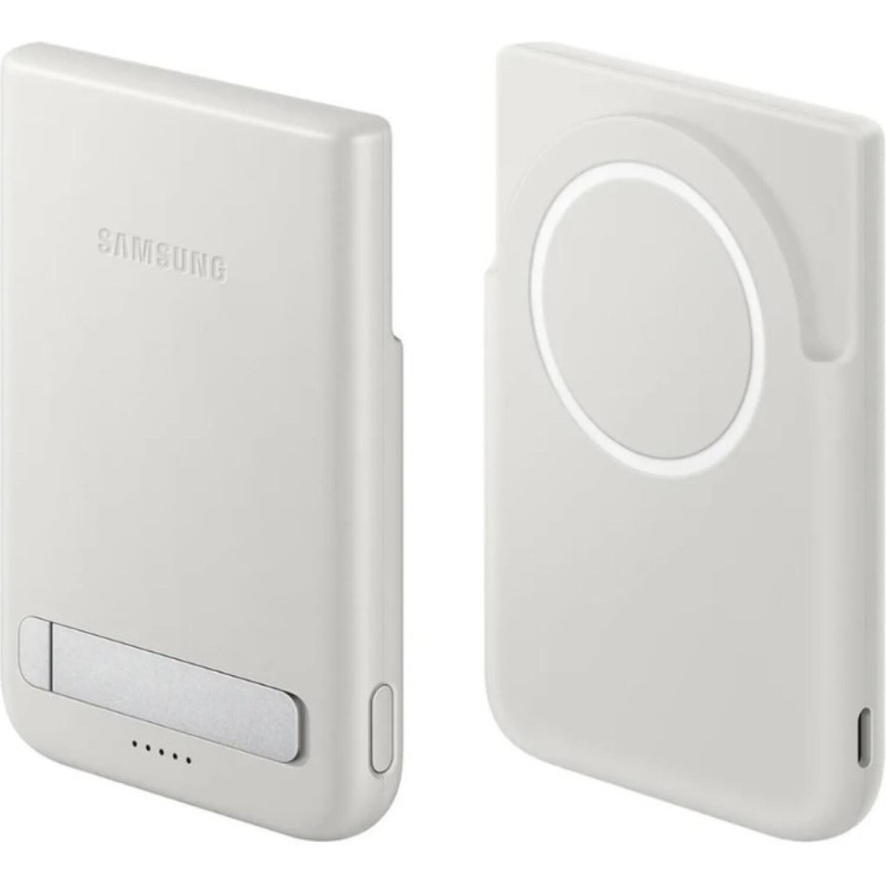 PowerBank Official Samsung Magnet Wireless Battery Pack με Μαγνητική Ασύρματη Φόρτιση 15W / 1 x Θύρα Type-C 25W 5.000mAh & KickStand - Gray (EB-U2500XJEGWW)