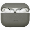Θήκη AirPods Pro 2nd Gen Uniq Lyden Duo Series Premium Σκληρή από Vegan Δέρμα με Λουράκι Χειρός - Rhino Grey / Black (UNIQ-AIRPODSPRO2-LDSRGRYBLK)