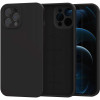 Θήκη iPhone 12 Pro Max Spacecase Silicone Mag Case Σιλικόνης με MagSafe - Black (5905719138684)