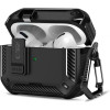 Θήκη AirPods Pro 3rd Gen Tech-Protect Carbonox Σκληρή με MagSafe & Ενσωματωμένη Βάση για Smartphones - Black (5906302333172)