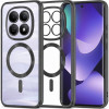 Θήκη Xiaomi Redmi Note 15 / Poco M8 Techsuit Luxury Crystal Διάφανη Σιλικόνης με MagSafe - Black (5949419368170)