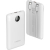 PowerBank Veger C11 με Ενσωματωμένα Καλώδια 1 x Type-C / 1 x Lightning και Θύρα 1 x USB-A 10.000mAh 22.5W - White (6970453559872)