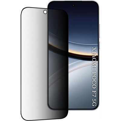Tempered Glass Xiaomi Poco F7 Techsuit 111D Privacy Full Glue Full Face Αντιχαρακτικό Γυαλί Προστασίας Απορρήτου Οθόνης - Black (5949419370821)