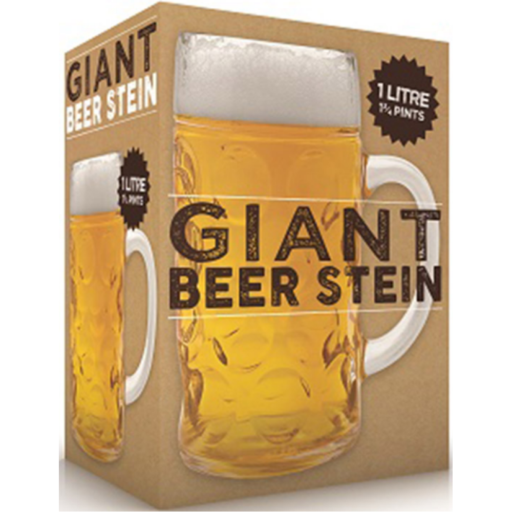 The Source Winning Giant Beer Stein - Γιγάντιο Γυάλινο Ποτήρι Μπύρας - 1L (5055371511063)